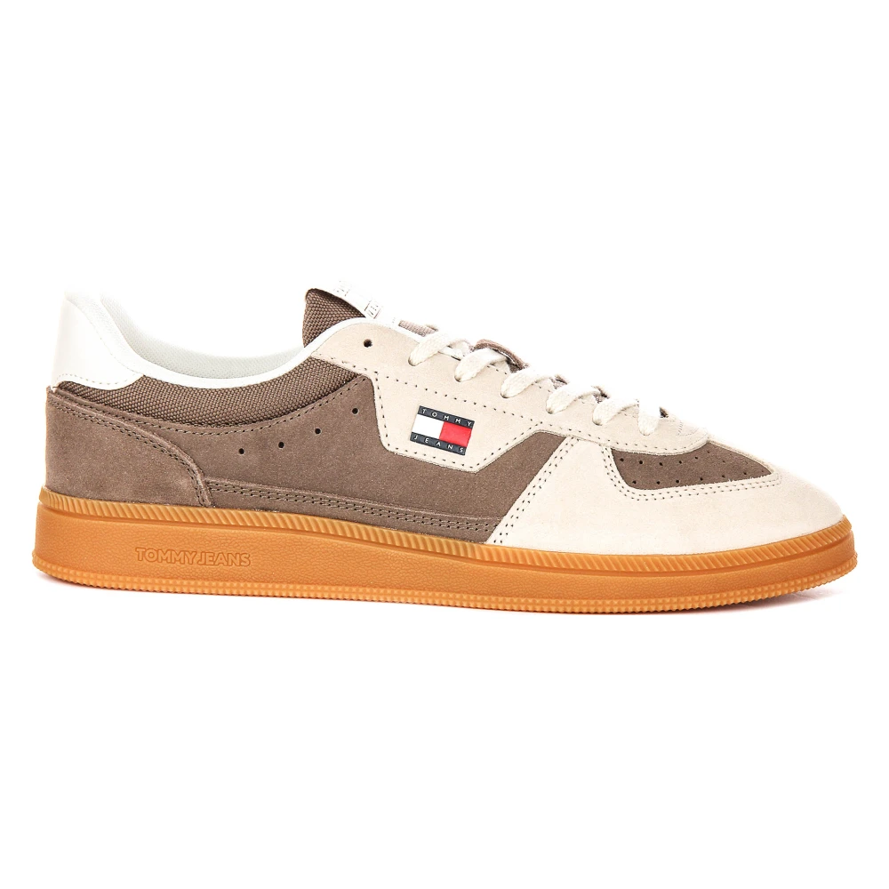 Tommy Jeans Men's Beige Greenwich Edge Suede Sneaker - Sneakers - 9 Uk - Shoes