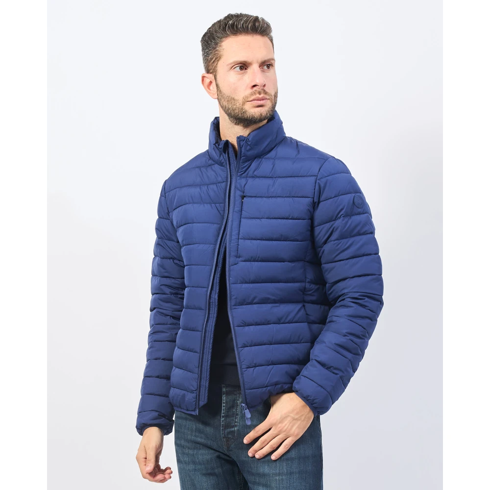 Save The Duck Blauwe diervrije Erion polyesterjas Blue Heren