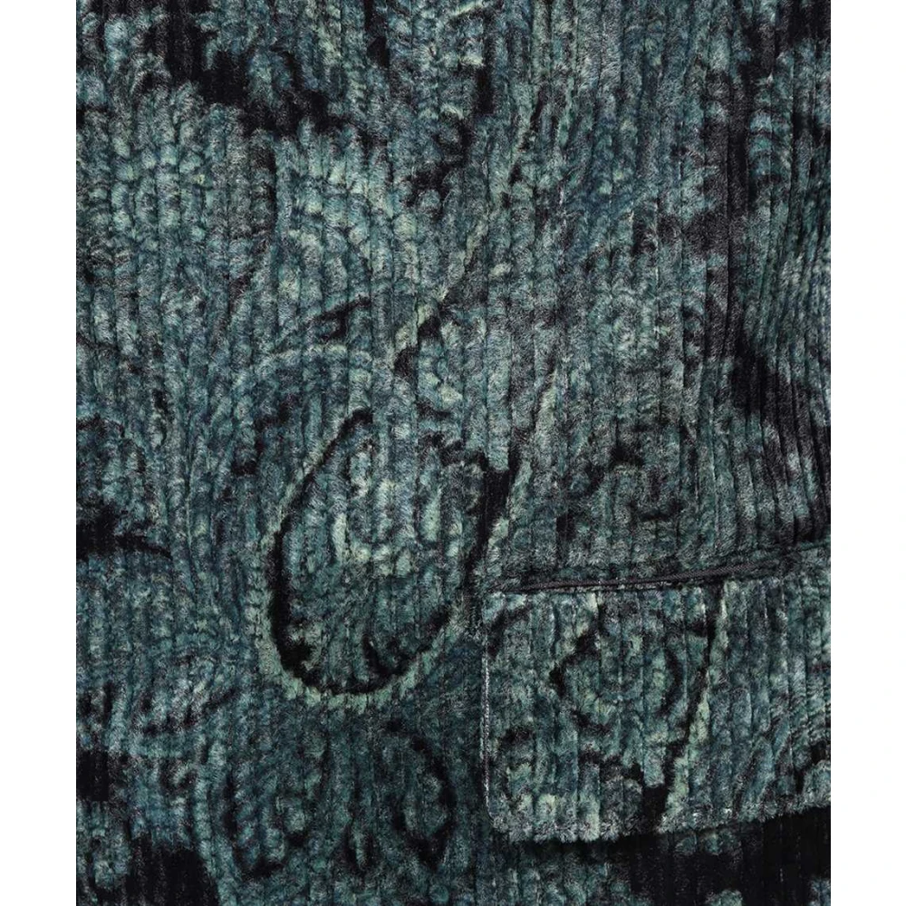 ETRO Paisley Reversjasje met Zakken Green Heren