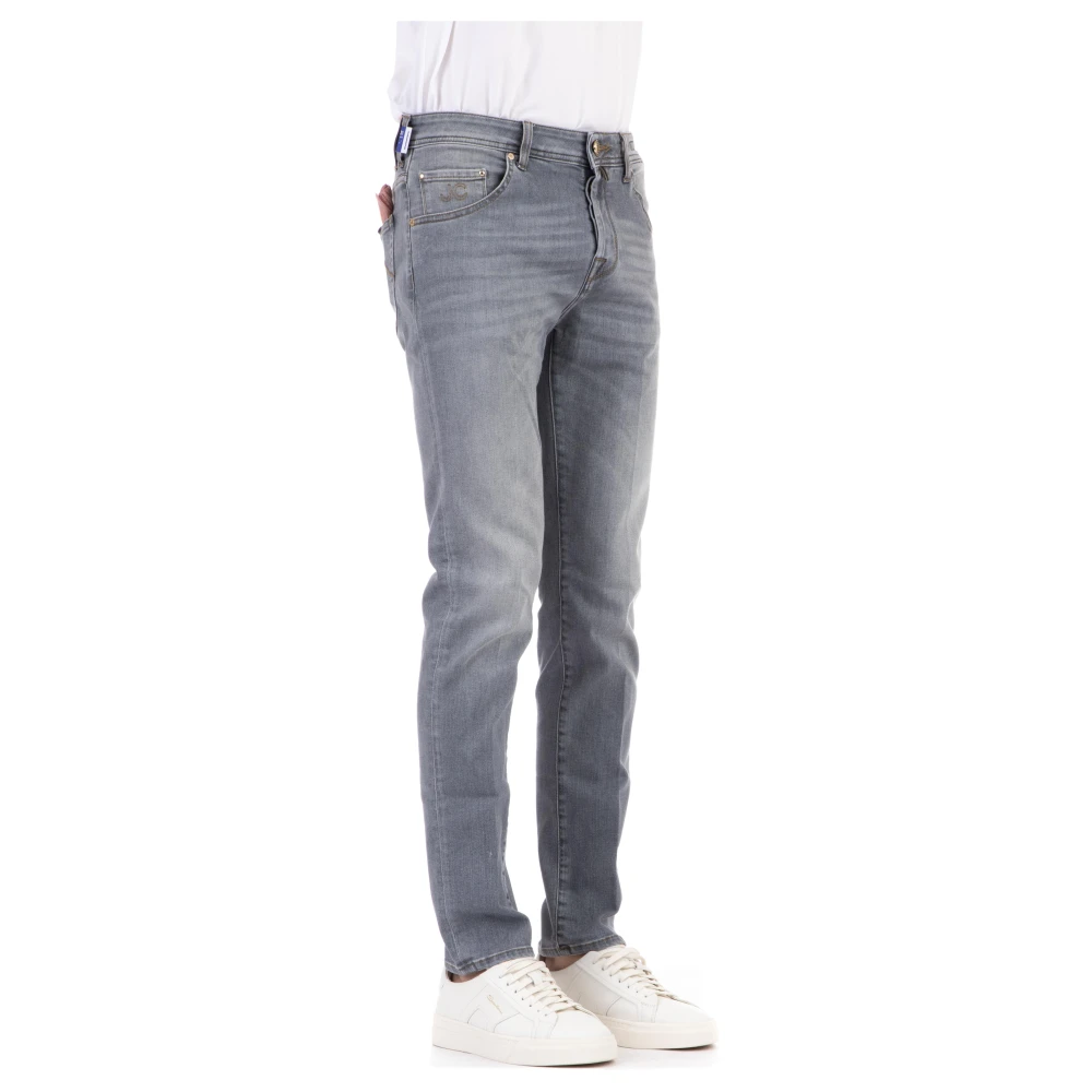 Bequeme und elastische graue Jeans NQ6753