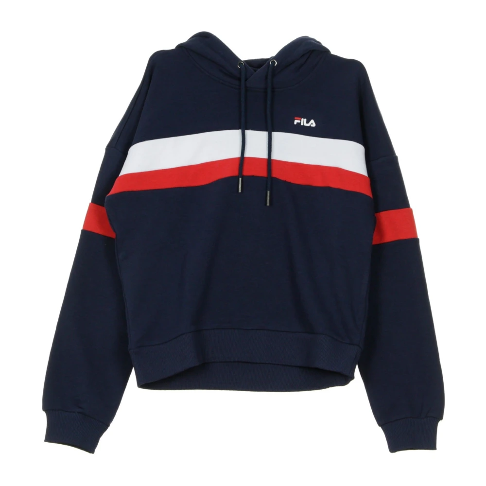 Fila Zwarte Cropped Hoodie voor Vrouwen Black Dames