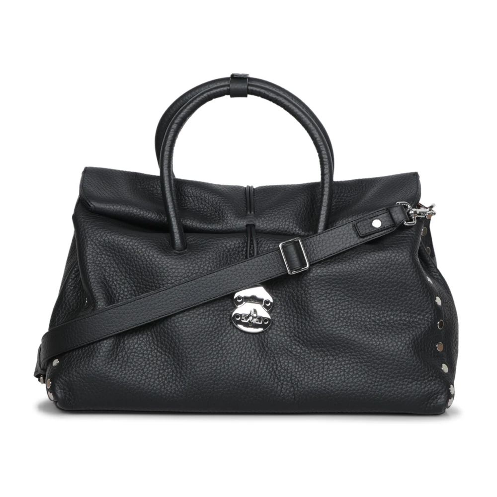 Zanellato Premium Leren Weekendtas Black Dames