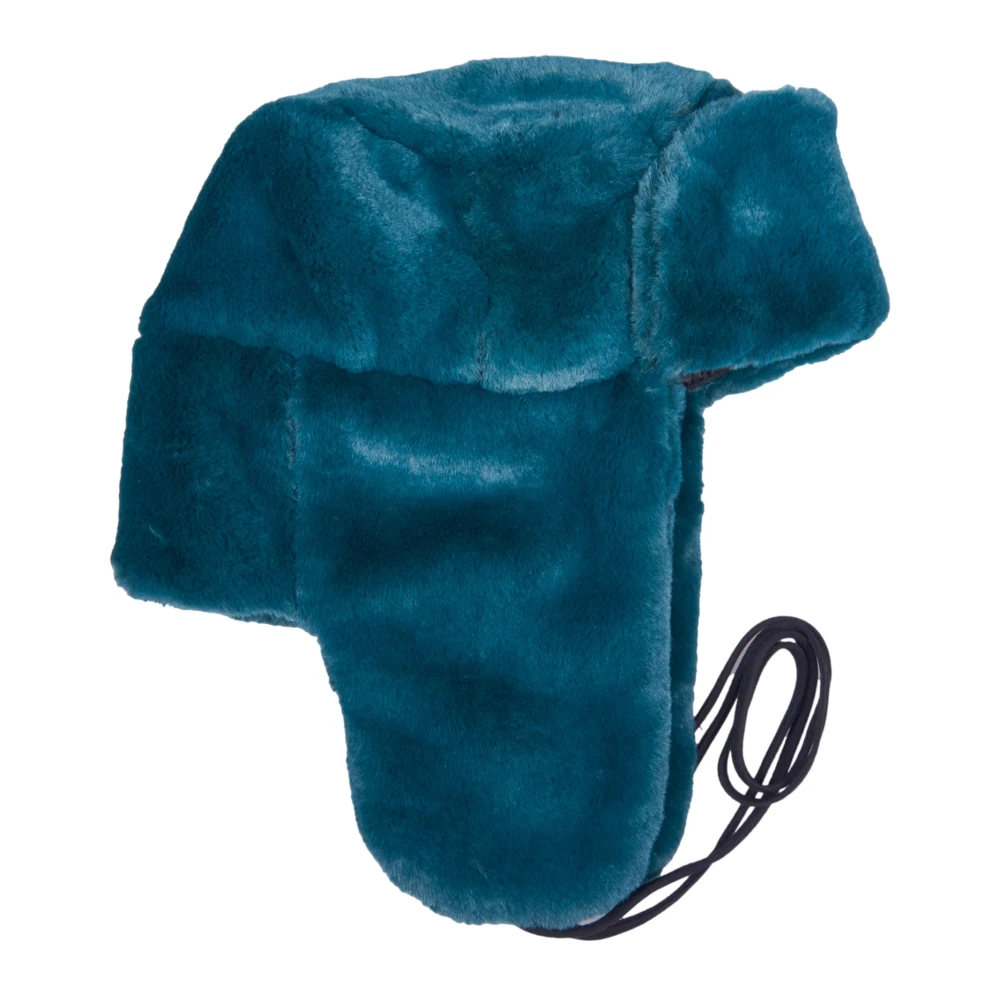 PS By Paul Smith Groene Synthetische Bontmuts Aw24 Green Dames