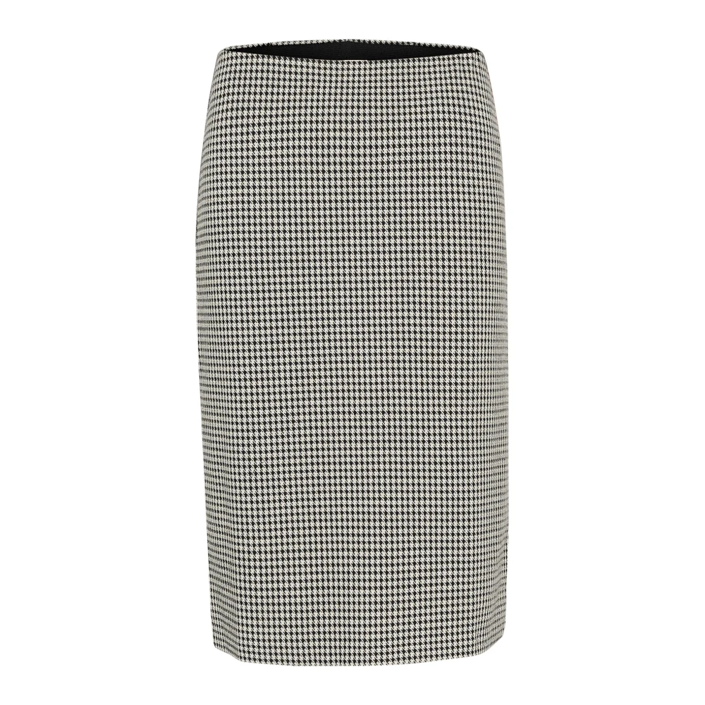 Part Two Zwart Geruite Rok Klassieke Stijl Green Dames