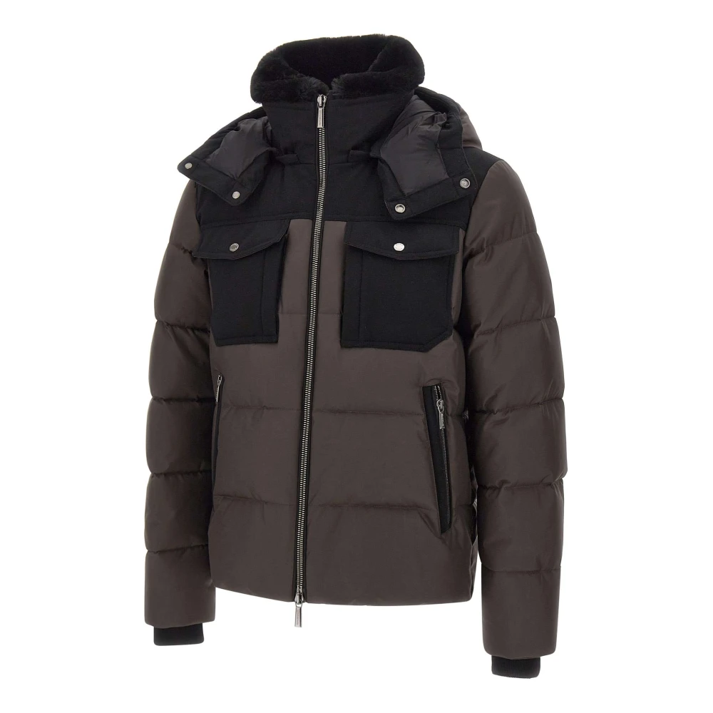 Moorer Men's Brown Alarick Down Jacket - Down Jackets - M - Jackets
