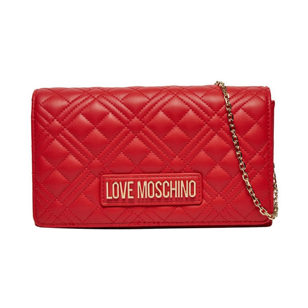 Love Moschino Rode Gewatteerde Schoudertas Red Dames