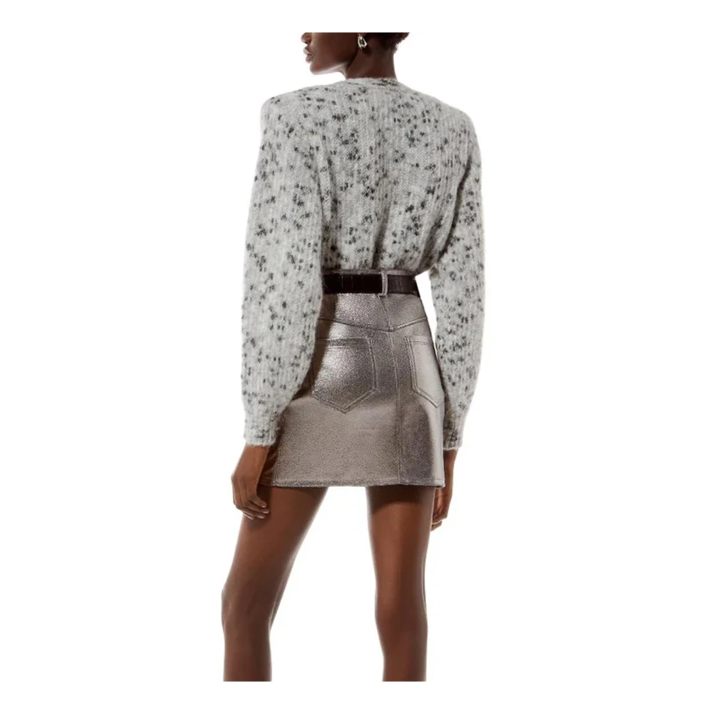 MVP wardrobe Mohair Sweaters met Ribdetails Gray Dames