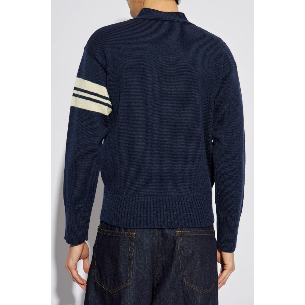 Dsquared2 V-hals trui Blue Heren