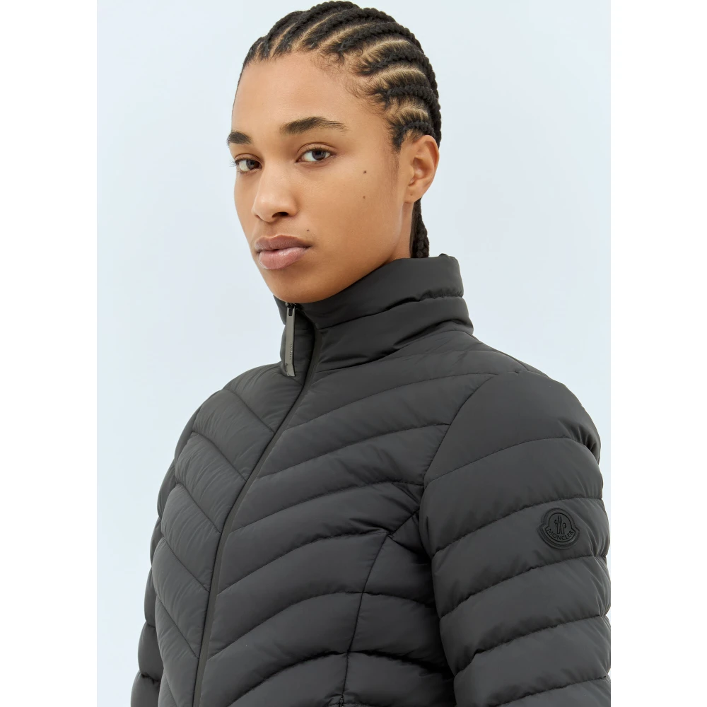 Moncler Matte Finish Kort Donsjack Black Dames