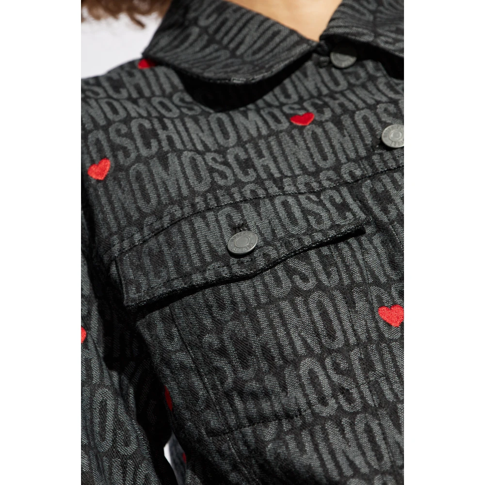 Moschino Jas met geborduurd patroon Gray Dames