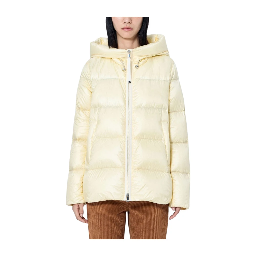 Moncler Coats - Female - Winter Jackets - Beige - S - Jackets
