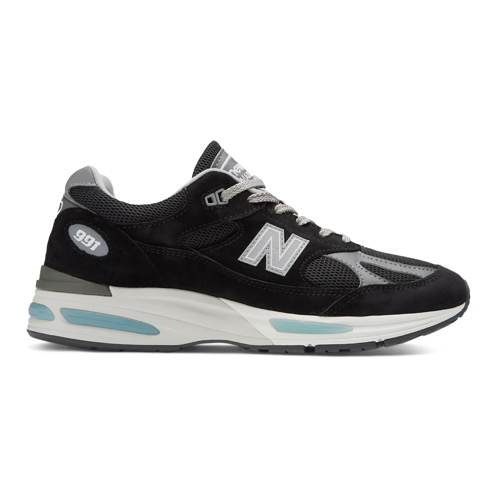 New Balance Unisex Black Trainers, 9 Uk, Made In Uk 991V2
