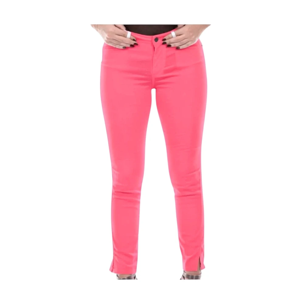 Armani Exchange Women's Pink Super Skinny Slit Capri - Cropped Trousers - W28 - Trousers