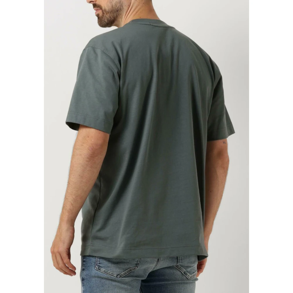 Calvin Klein Heren Polo Tee Applique Shirt Gray Heren
