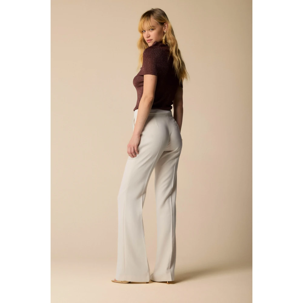 Kocca Stijlvolle Wijde Broek White Dames