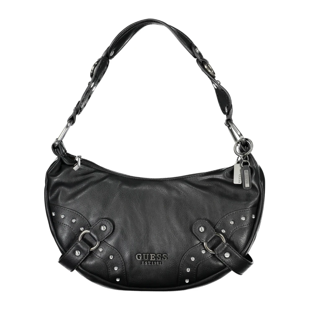 Guess Zwarte dames schoudertas met rits Black Dames