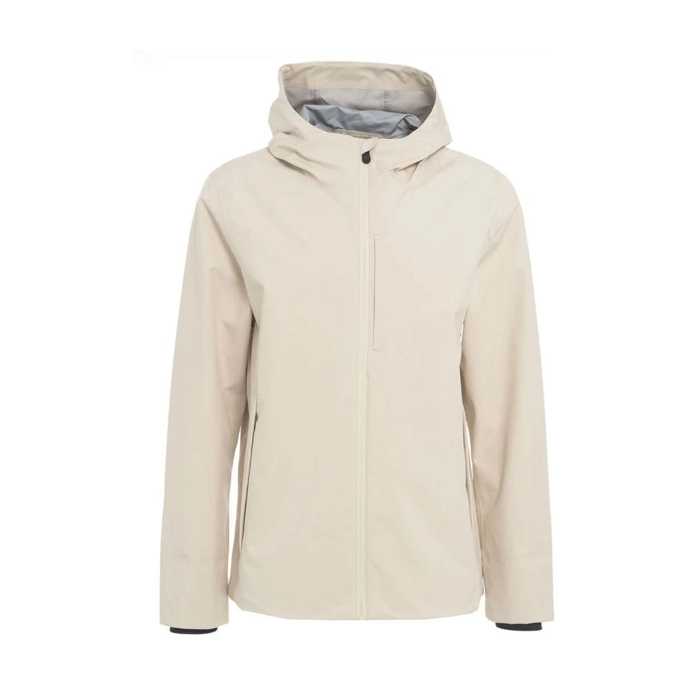 Save The Duck Men's Beige Short Jacket With Hood