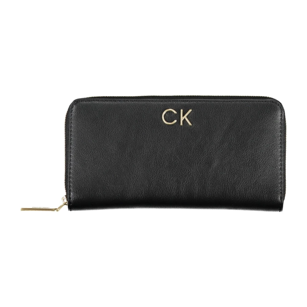 Calvin Klein Women's Black Wallet Rfid Zip Closure
