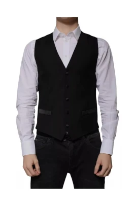 Elegant Svart Formell Väst