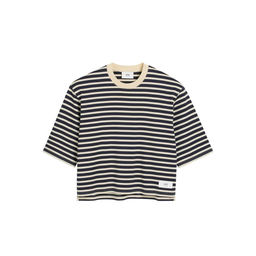Ami Paris Oversized gestreept T-shirt Multicolor Heren