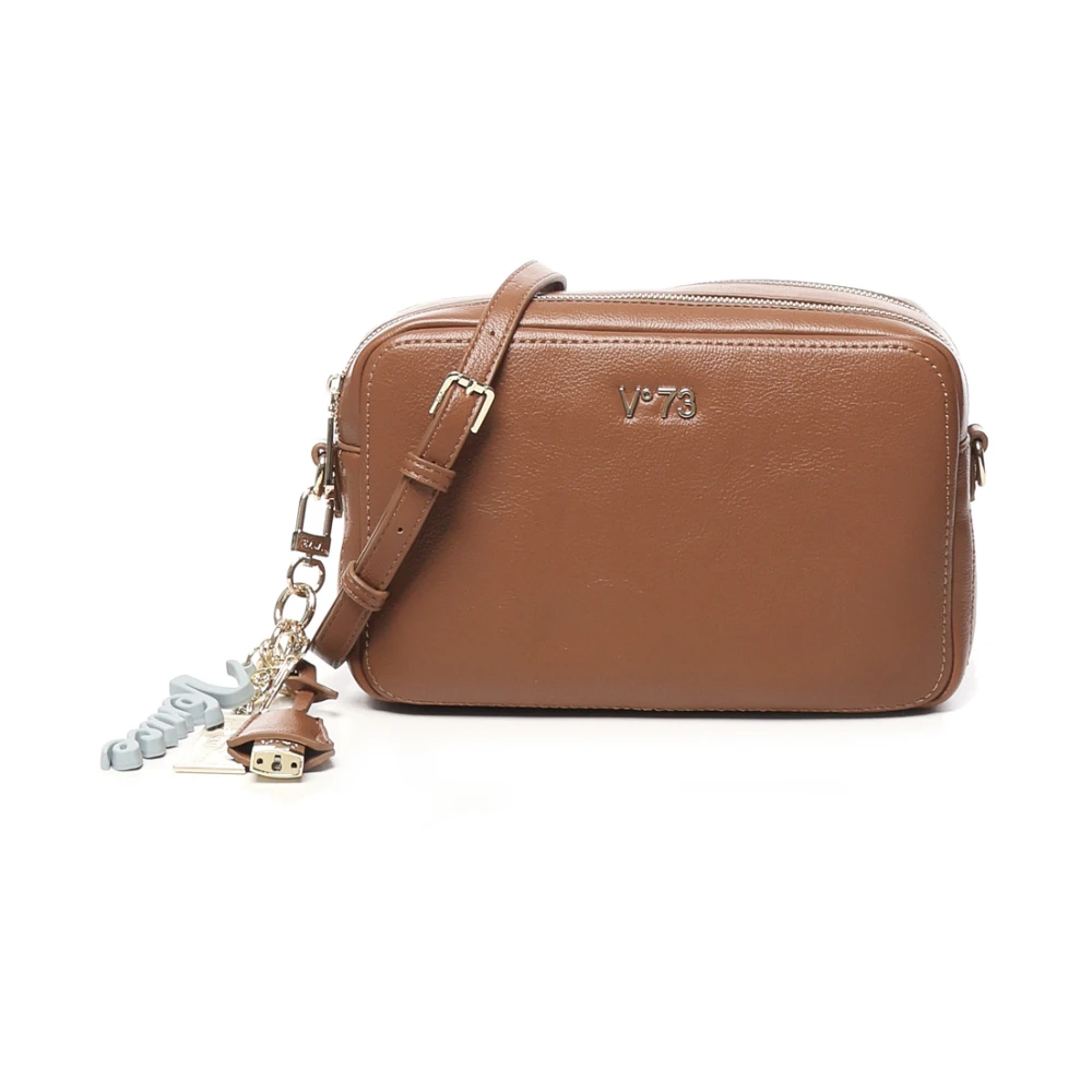 V73 Women's Brown Cross Body Bags, One Size, Leather Synthetic Bag