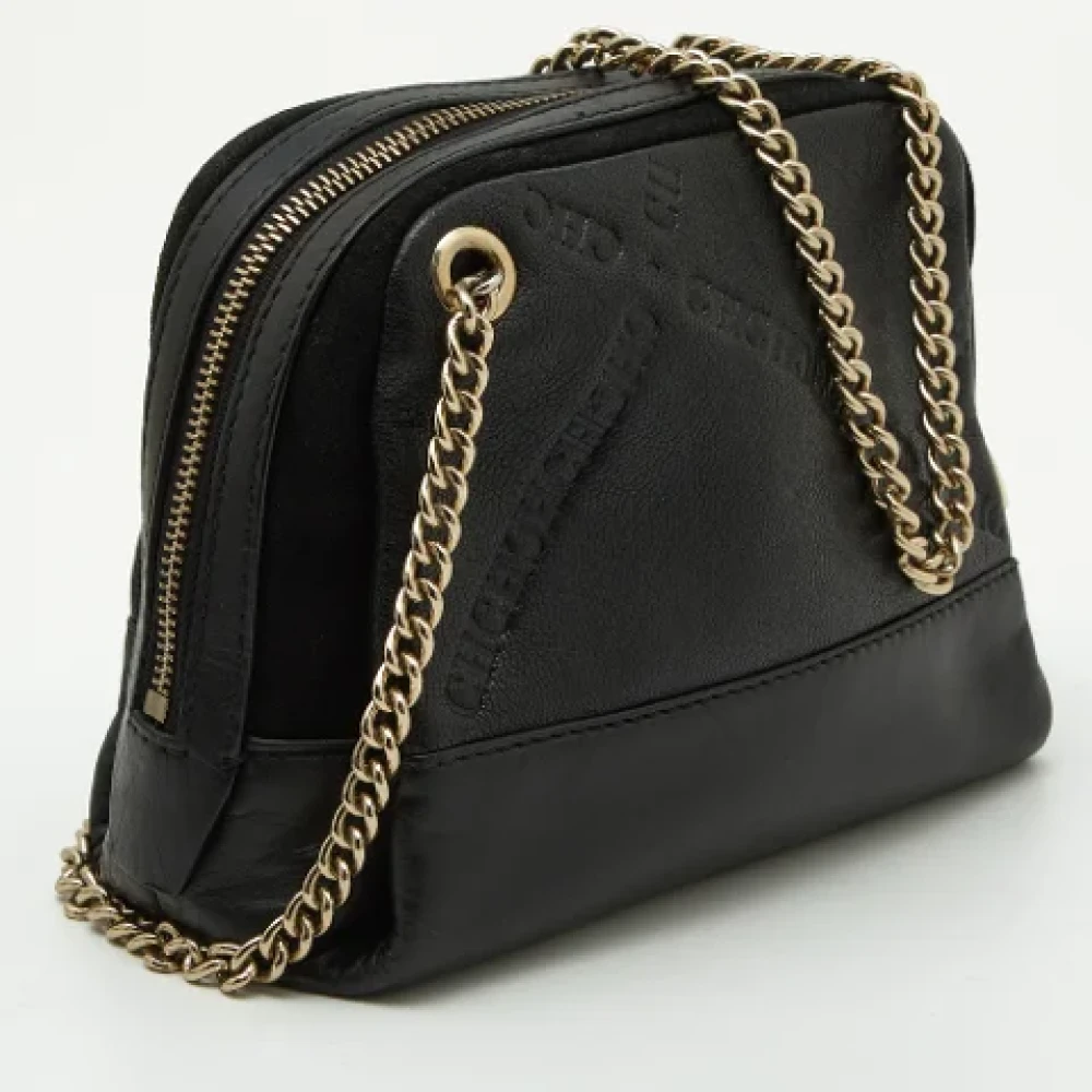 Carolina Herrera Pre-owned Leather crossbody-bags Black Dames