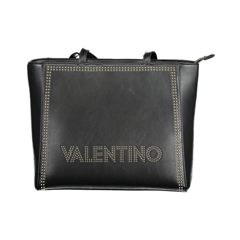 Valentino by Mario Valentino Zwarte Stijlvolle Polyethyleen Handtas voor Vrouwen Black Dames