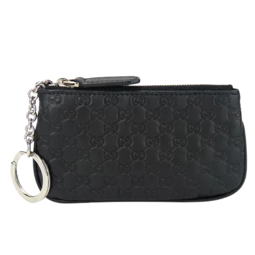 Gucci Vintage Pre-owned Leather wallets Black Dames