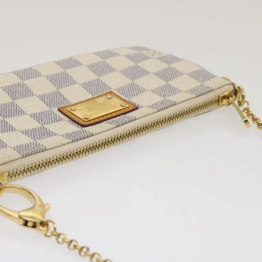 Louis Vuitton Vintage Pre-owned Canvas clutches White Dames