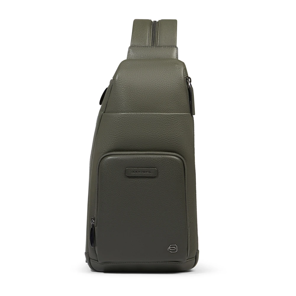 Piquadro Mannelijk Groente Mono Sling Bag Voor Ipad Mini