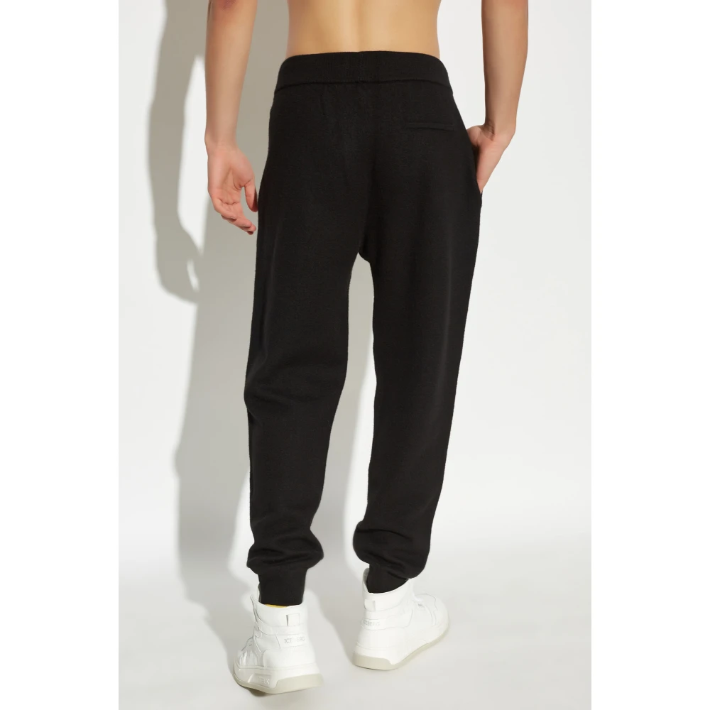 Emporio Armani Loszittende broek Black Heren