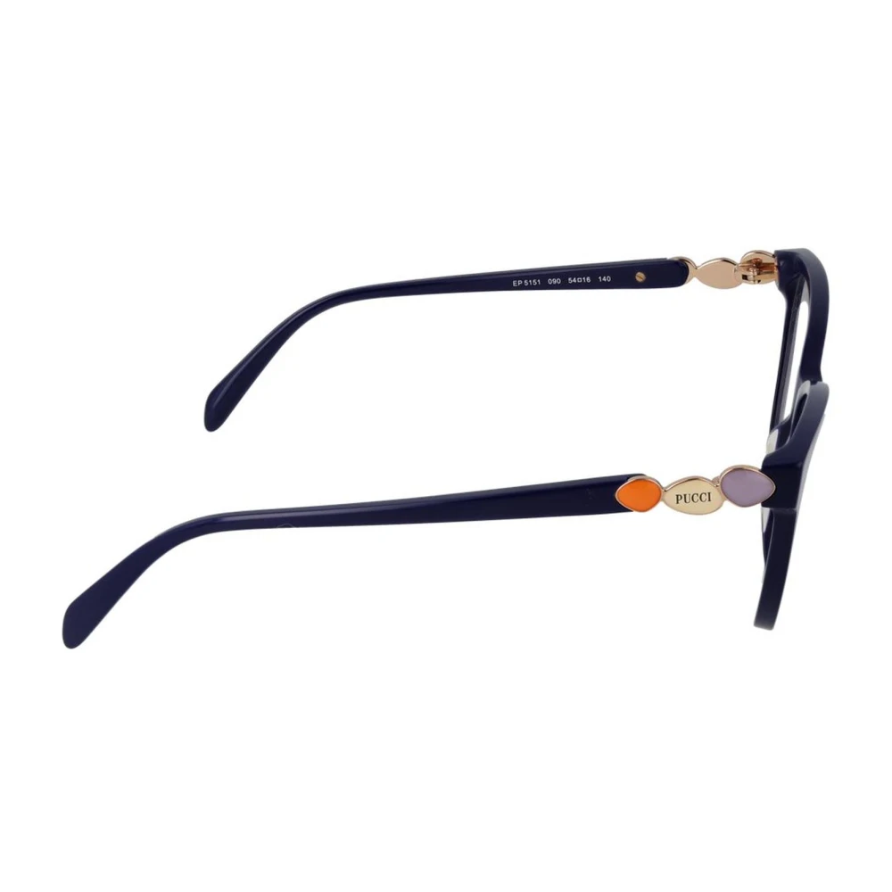 EMILIO PUCCI Blauwe Cat Eye Optische Frames Blue Dames
