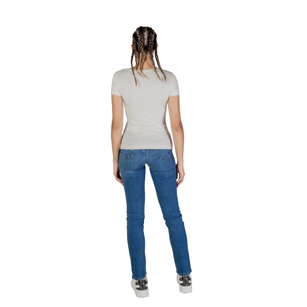 Guess Katoenen T-shirt Korte Mouw Vrouwen White Dames
