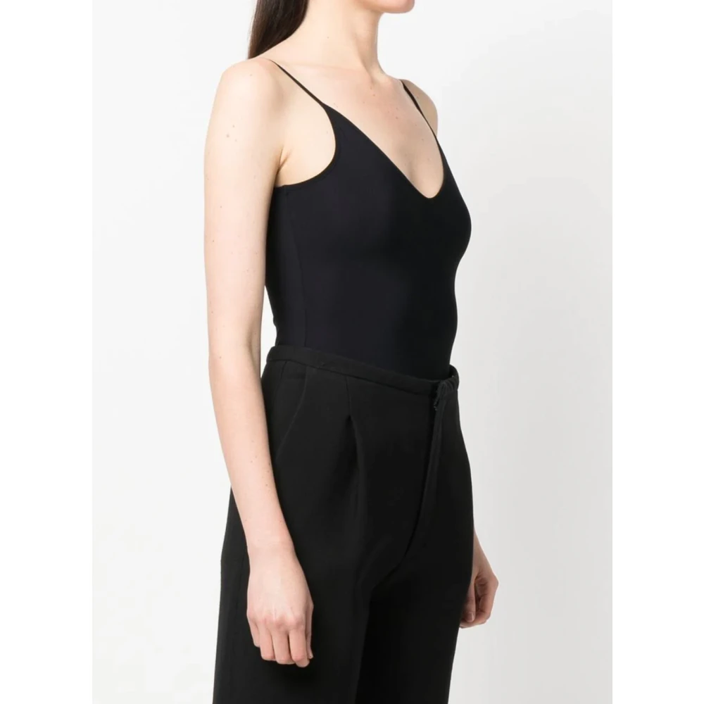 Jil Sander Zwarte Bodytop Black Dames