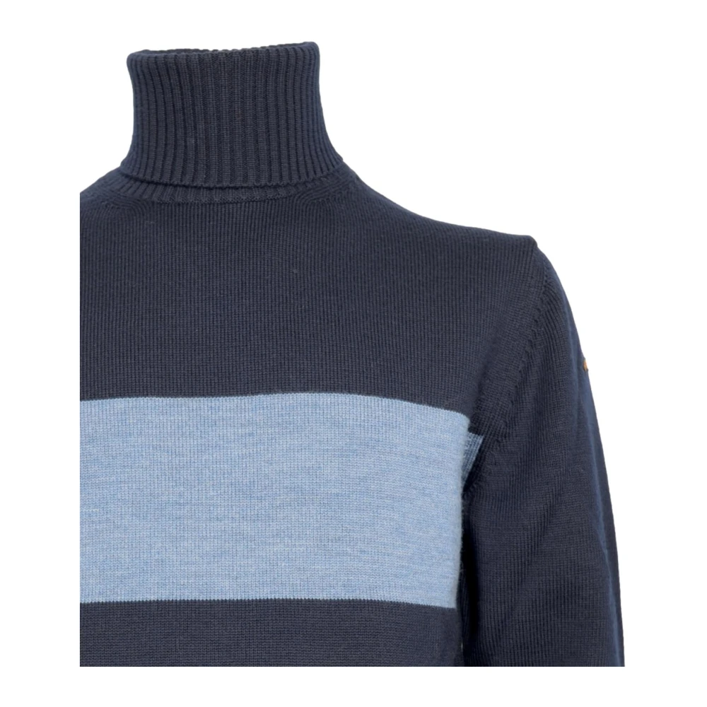 PAUL & SHARK Hoge hals trui blauwe streep Blue Heren
