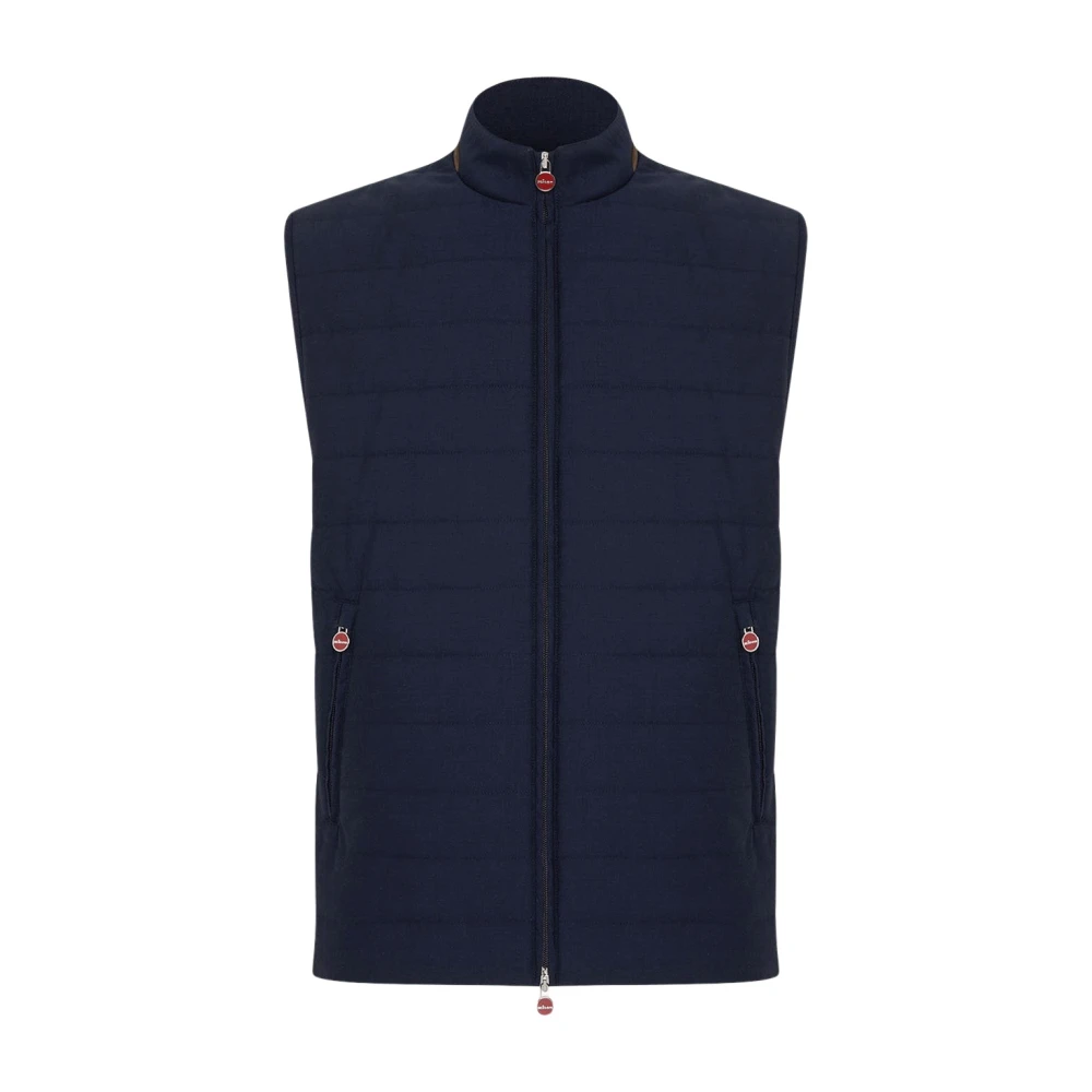 Kiton - Jackets > Vests - Blue - Kiton - Modalova