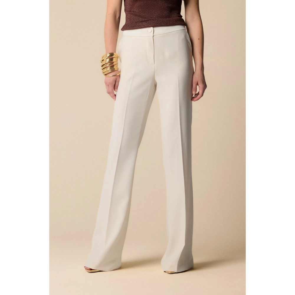 Kocca Stijlvolle Wijde Broek White Dames