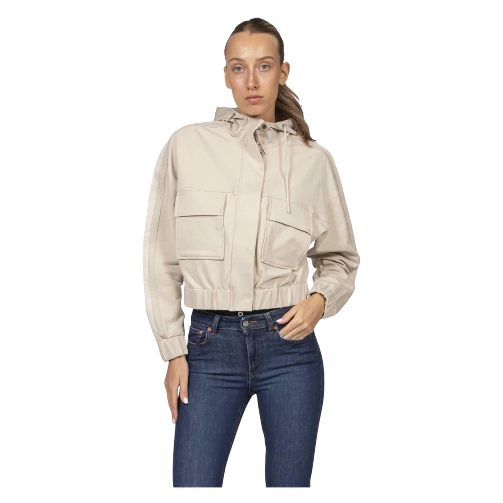 Parajumpers Women's Beige Light Jackets, M, Salvage Hooded Fleece