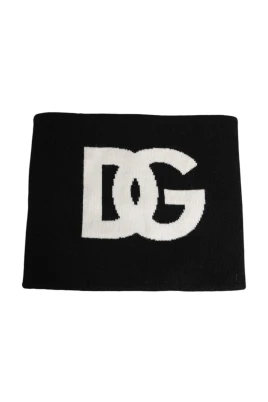 Cashmere Stickad Logotyp Halsduk
