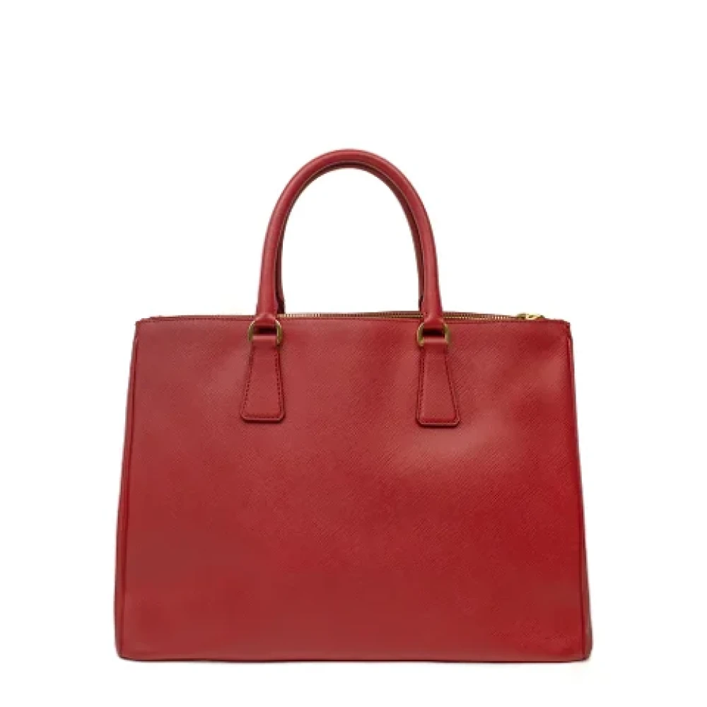 Prada Vintage Pre-owned Leather handbags Red Dames