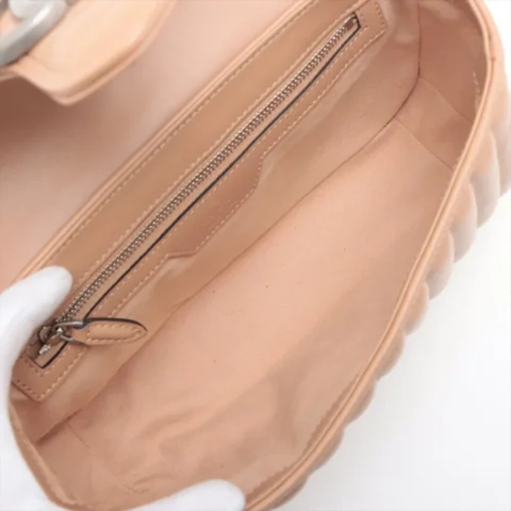 Gucci Vintage Pre-owned Leather gucci-bags Beige Dames