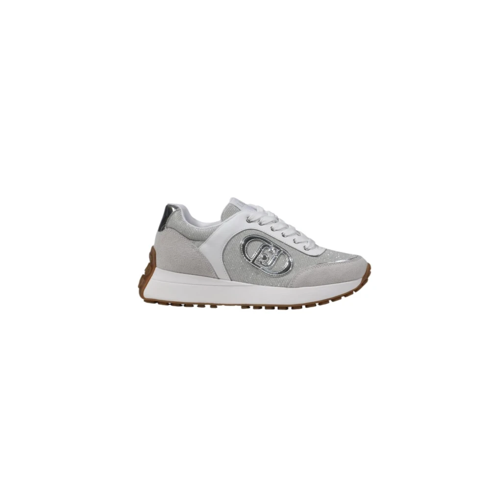 Liu Jo Glitter Veterschoenen Dames Schoenen Grijs