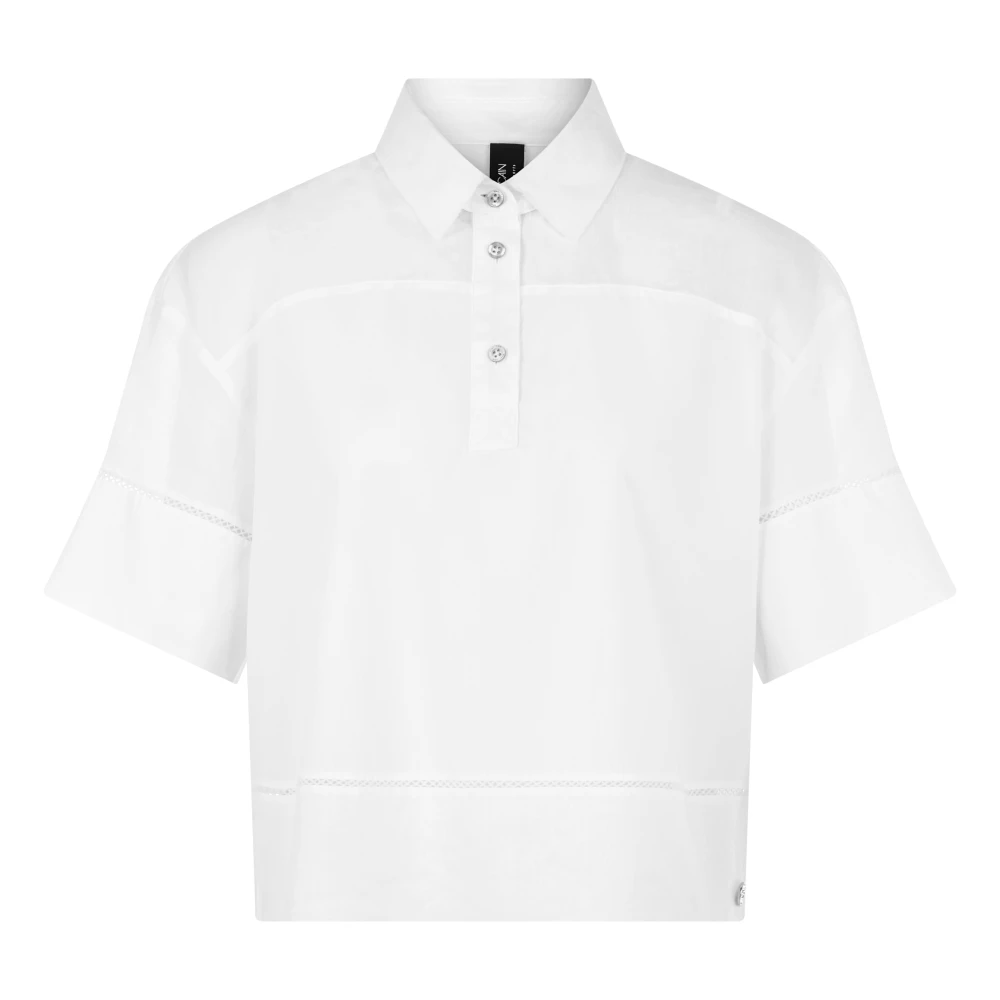 Marc Cain Women's White Blouses, Xl, Blouse 'Rethink Together'
