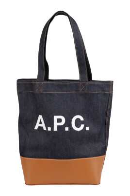 sac-fourre-tout-en-denim-avec-logo-blanc