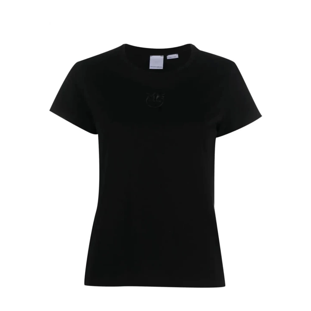 Pinko Bussolotto Jersey T-Shirt Black Dames