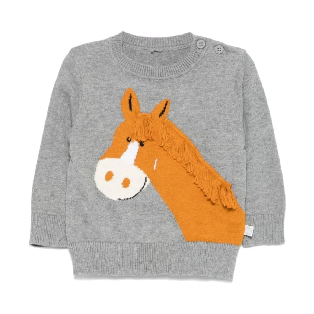 Stella Mccartney Unisex Kids Gray Knit Jumper - Kids Knitwear - 2 Y - Kids
