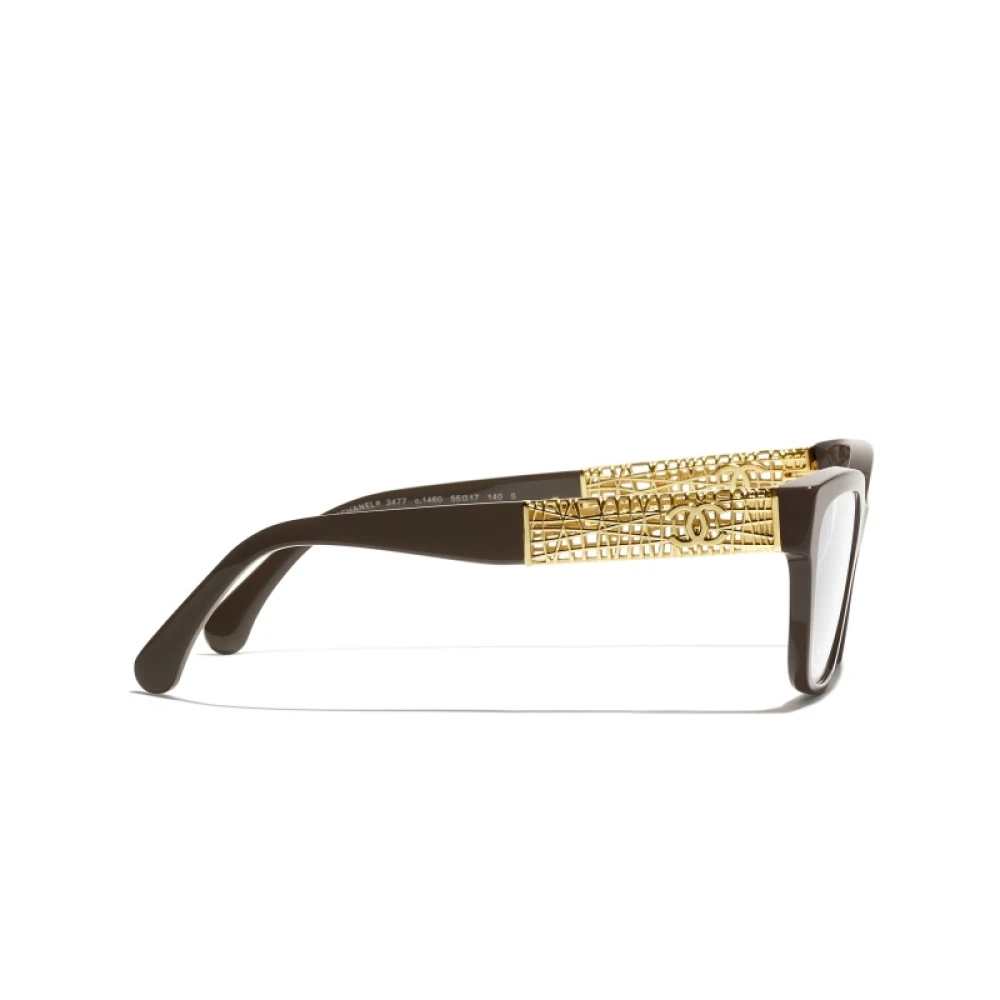 Chanel Stijlvolle Brilmontuur met 3 Jaar Garantie Brown Dames