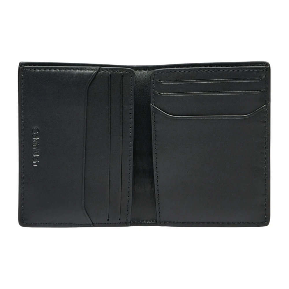 Calvin Klein Leren Herenportemonnee Lente Zomer Collectie Black Heren