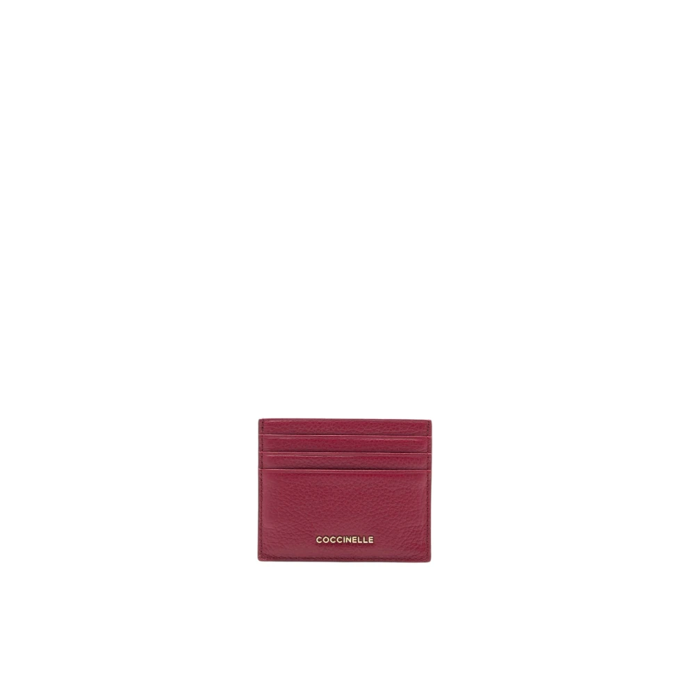 Coccinelle Metallic Soft Portemonnee Organizer Red Heren