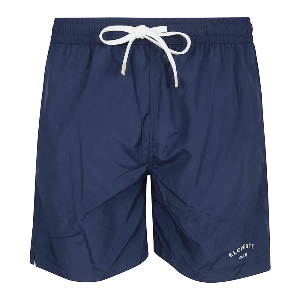 Eleventy Mannelijk Blauw Badmode Heren, S, Polyester, Swim Shorts
